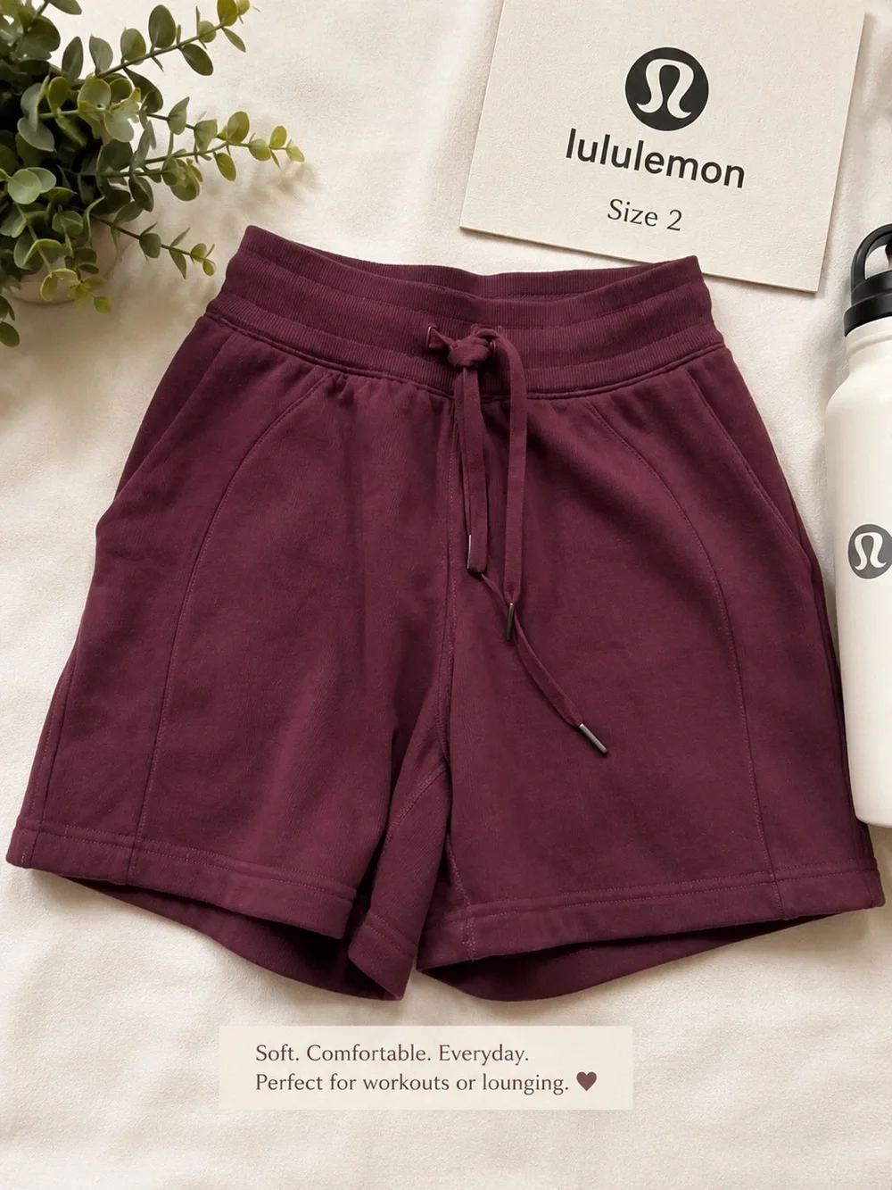 lululemon athletica Women's Plum Drawcord Athletic Shorts
